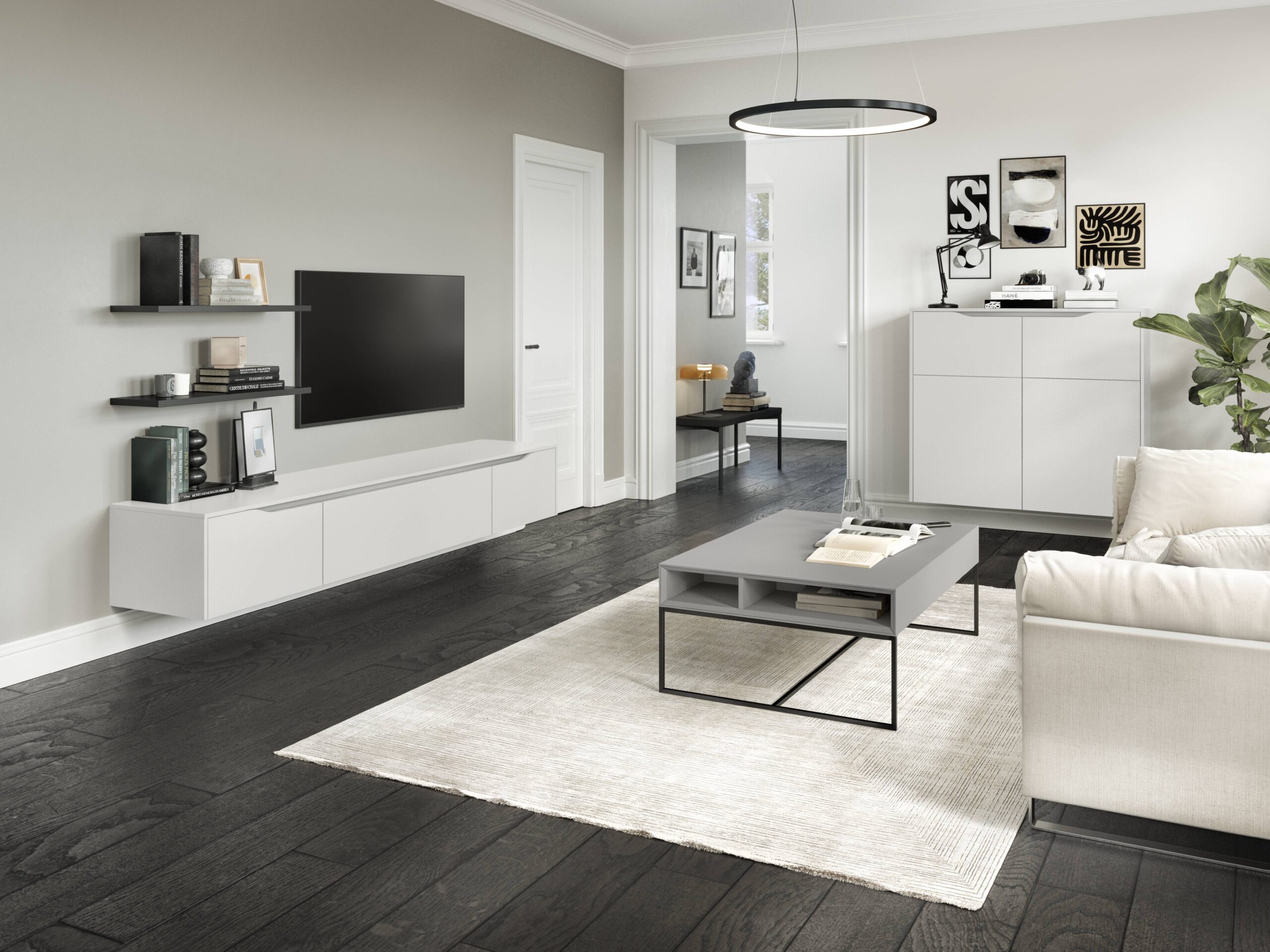 Moderne Küchenmöbel und Wohnkonzept