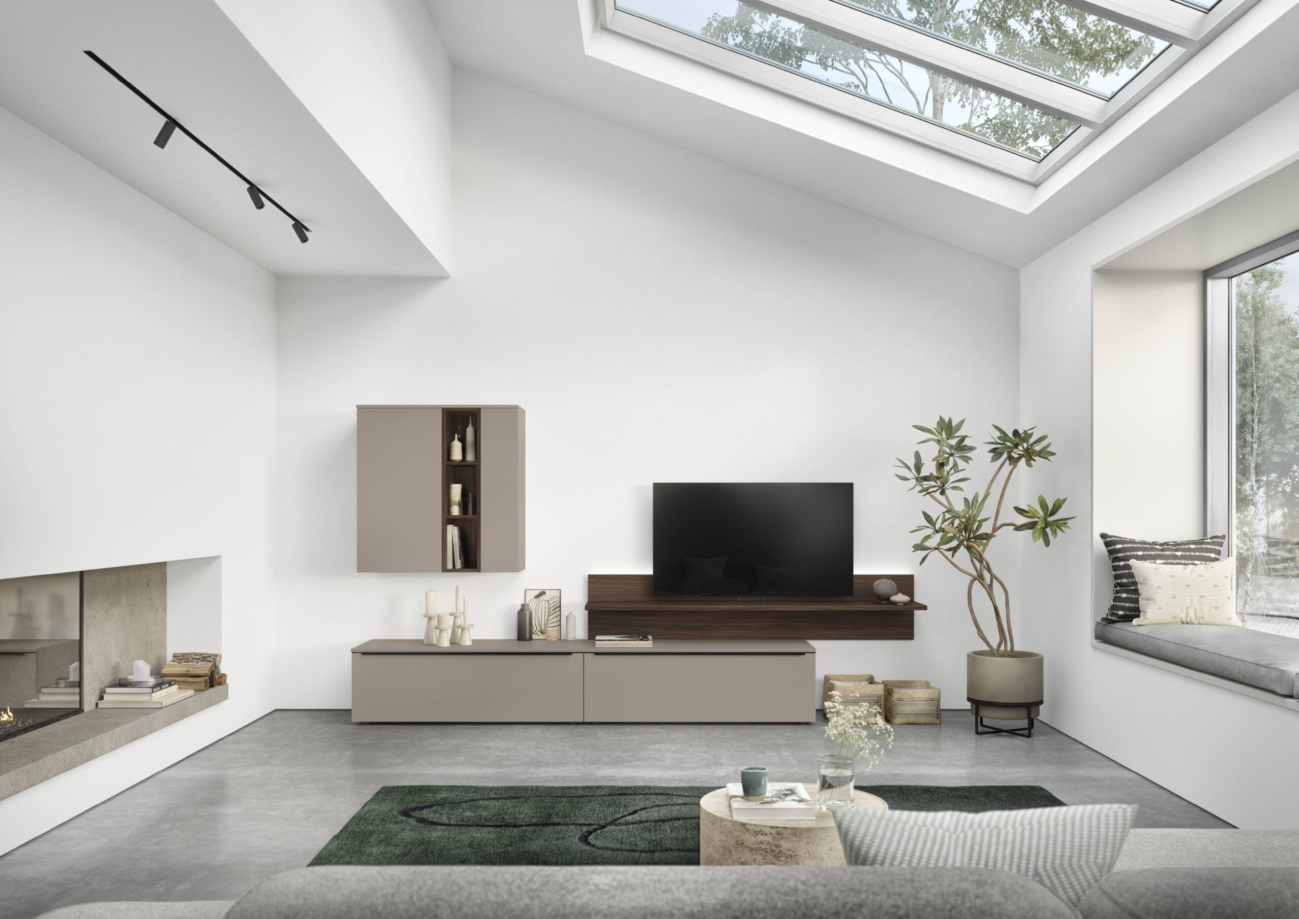 Moderne Küchenplanung und Möbelkonzept